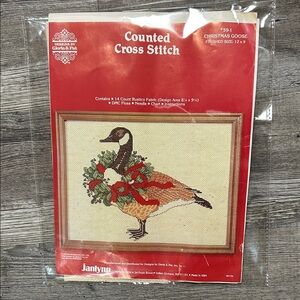 Janlynn Christmas Goose Counted Cross Stitch Kit
